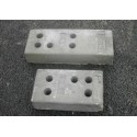 BLOC EN BETON POUR CLOTURE POUR CHANTIER