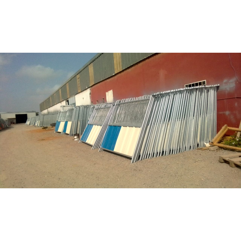 CLOTURE MOBILE SEMI OPAQUE 2X2M