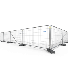 Barrière de chantier arrondie