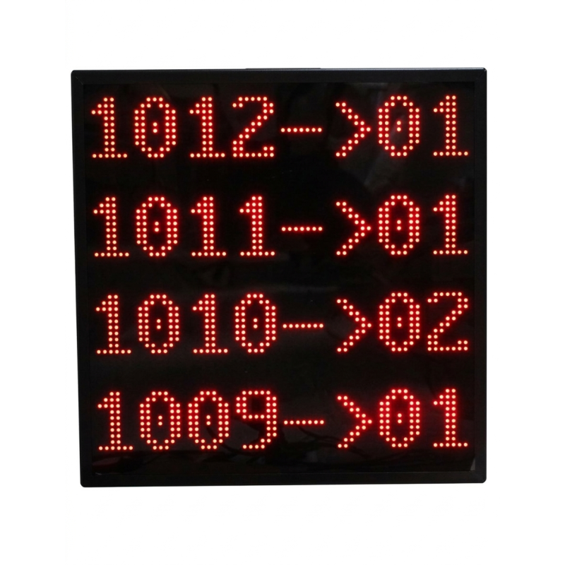 AFFICHEUR LED 4 DIGITS SONORE SANS FIL